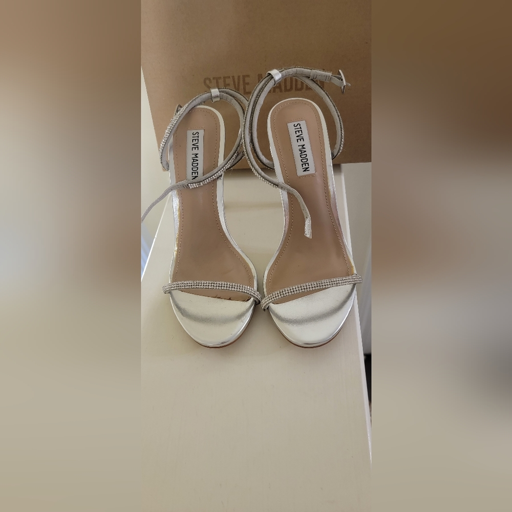 Steve Madden Silver High Heels